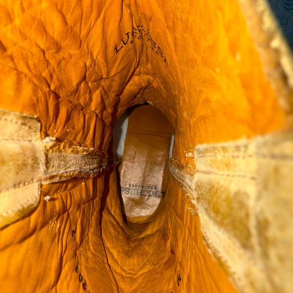 Lucchese Ombré Pearl Goat Square Toe Cowboy Boots - Picture 10 of 16